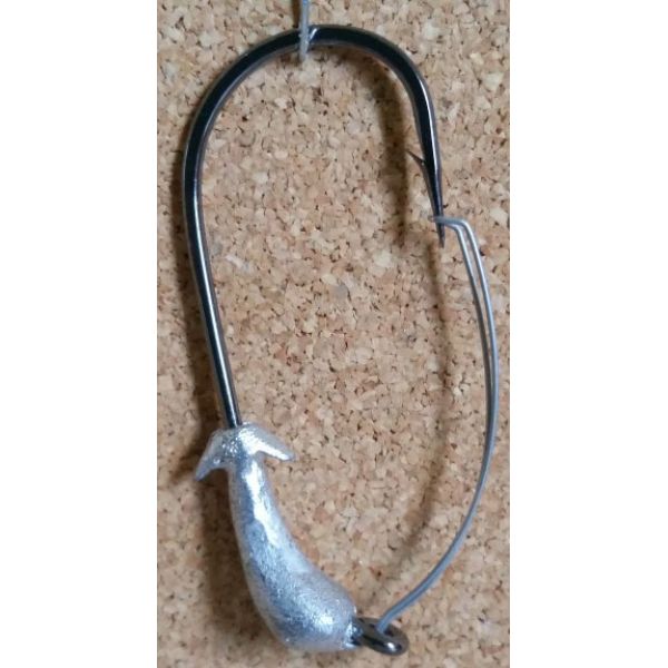 Mission Fishin Weedless Double Barbed 1/16oz 2/0 Unpainted Jig Heads