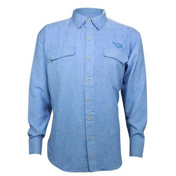 Mojo Sportswear M-DS6500 Playa Linen Vented LS Shirt - Nautical