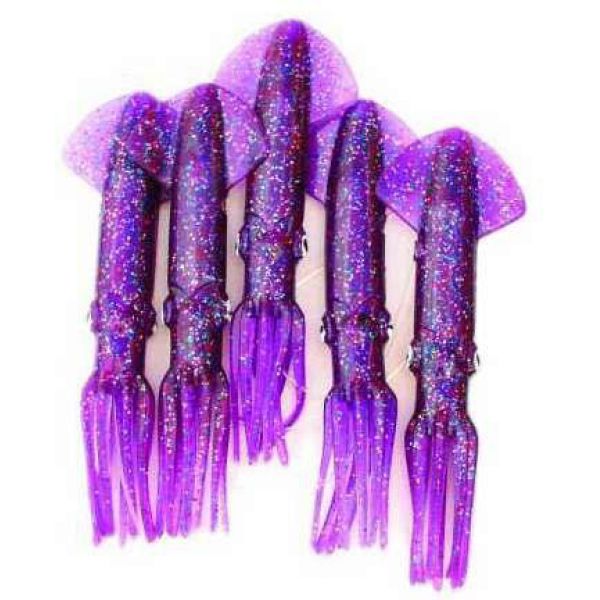 Mold Craft 6006D Squid Daisy Chains 6in 11 Purple Metal/Flake