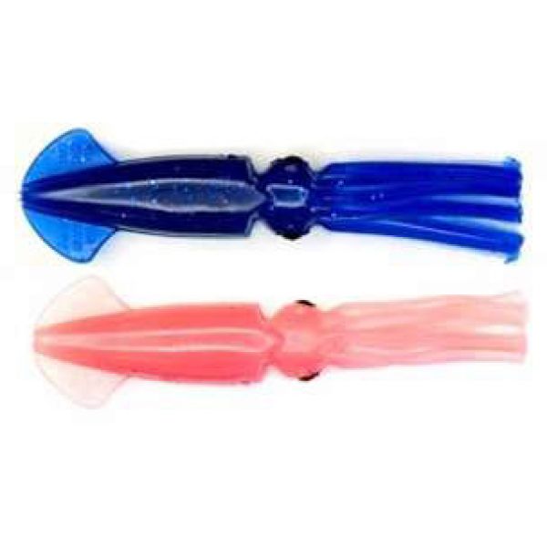 Mold Craft Squirt Squid 9in Unrigged - Packaged Blue Metal/Flake