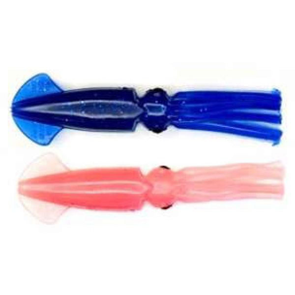 Mold Craft Squirt Squid 9in Rigged/Packaged Blue Metal/Flake