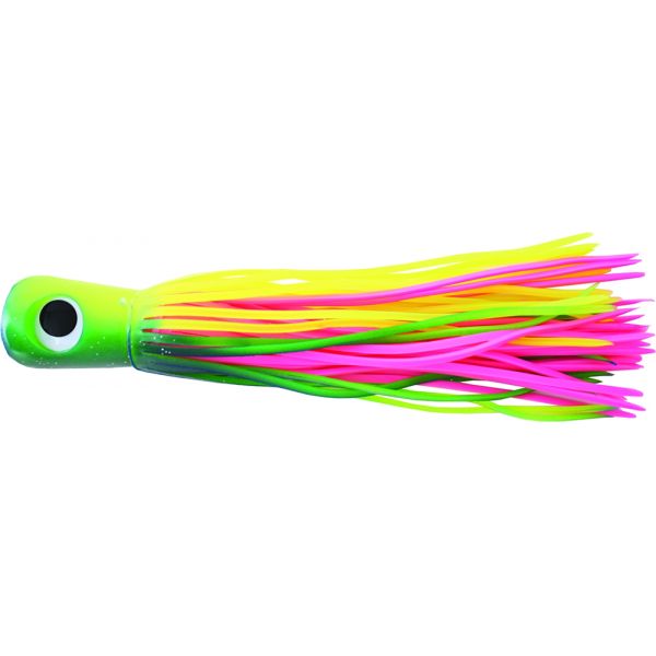 Mold Craft 7300SC Standard Super Chugger Lures Unrigged 13 Green/Yellow/Pink