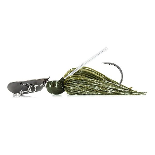 Molix Compact Blade Jig - 1/2oz - Green Pumpkin Flash