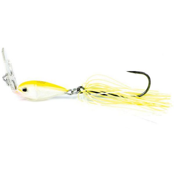 Molix Lover Skirted Vibration Jig - 1/2oz - White Chartreuse