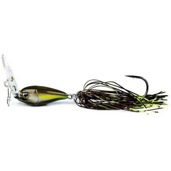 Molix Lover Skirted Vibration Jig - 1/2oz - Green Pumpkin Chartreuse