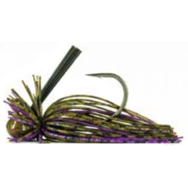 Molix MF Football Jig - 1/2oz - Green Pumpkin Red/Purple