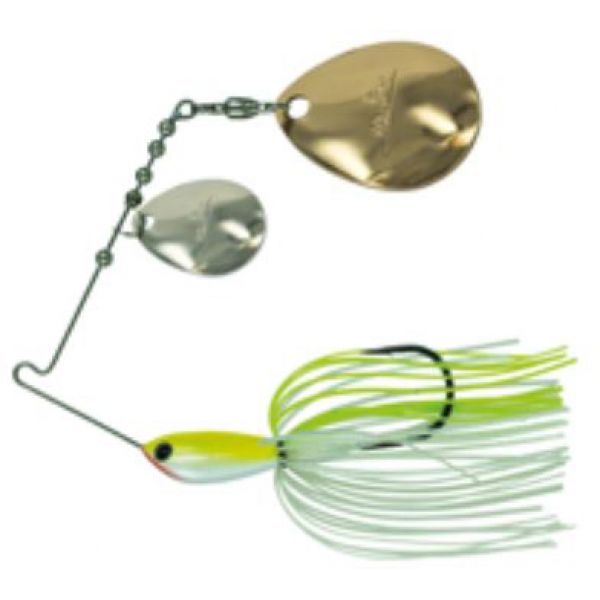 Molix Water Slash DC Spinnerbait - 1/2oz - White Chartreuse