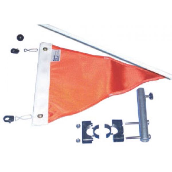 Monarch 12'' Triangular Ski Flag with Rod and Mount