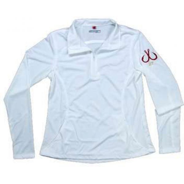 Montauk Women's Performance 1/4 Zip Shirt White - Size Small