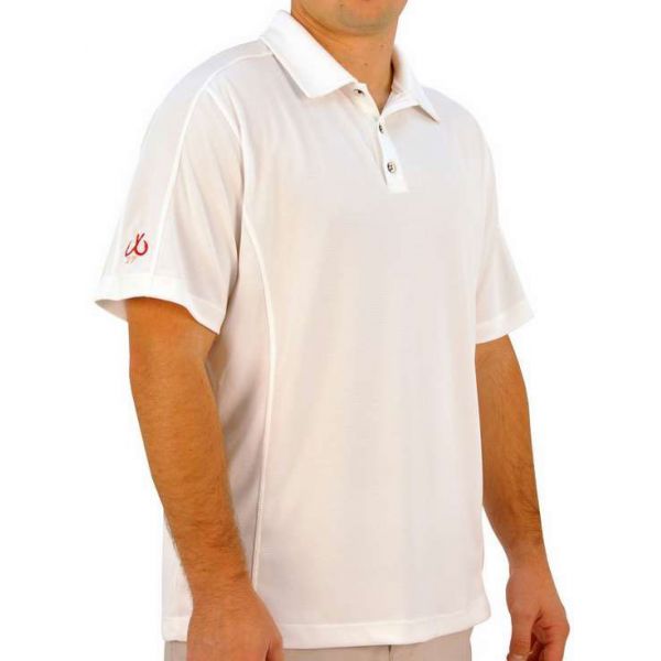 Montauk Polo Performance Shirt White - Size Medium