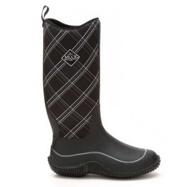 Muck Boots Women's Hale Boots Black/Gray Plaid - Size W5