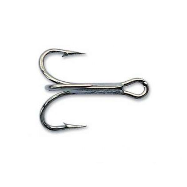 Mustad 3599C 4X Black Nickel Kingfish Treble Hook - 100 Pack