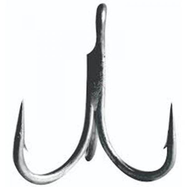 Mustad 36330NP Inline 4X Strong Treble Hooks - 1/0- 5 Pack