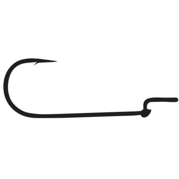 Mustad 39808NP-BN Big Bite Grip-Pin Offset Worm Hook - 1/0 - 5 Pack