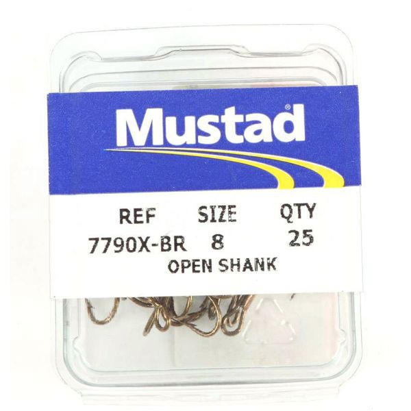 Mustad 7790X Open Shank Treble Hooks - Size 12