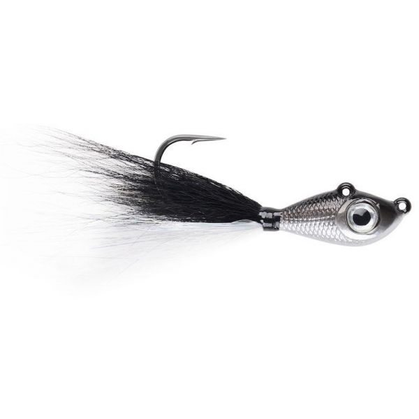 Mustad BEB-1/2-BSI Big Eye Bucktail Jig 1/2oz Black/Silver