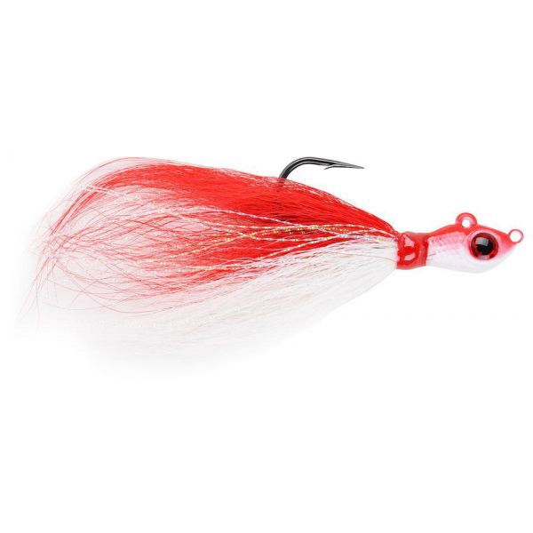 Mustad BEB-1/2-RW Big Eye Bucktail Jig 1/2oz Red/White