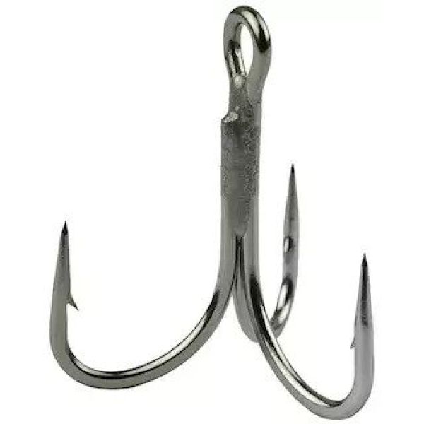 Mustad Jaw Lok Inline 3X Strong Treble Hooks