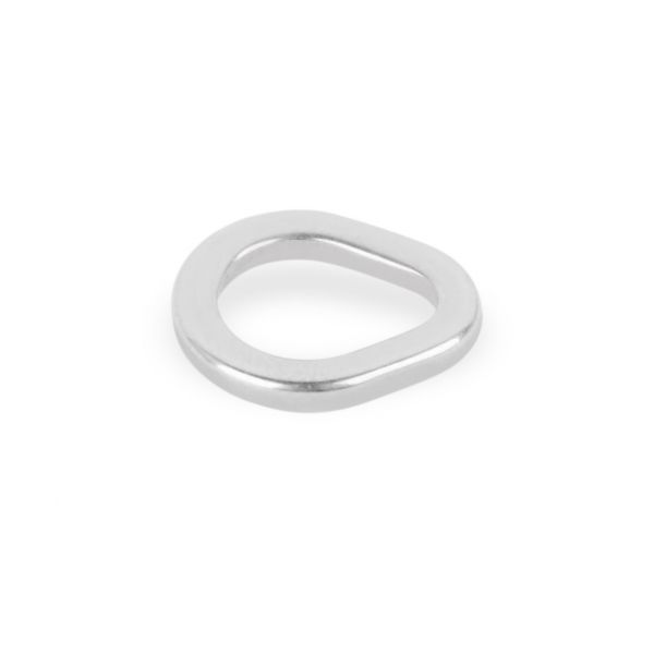 Mustad MA106 Stainless Steel Teardrop Ring - L - 5 Pack
