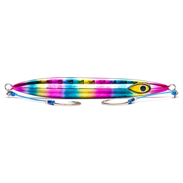 Mustad Rip Roller Slow Fall Vertical Jig - 200g - Rainbow Glitter