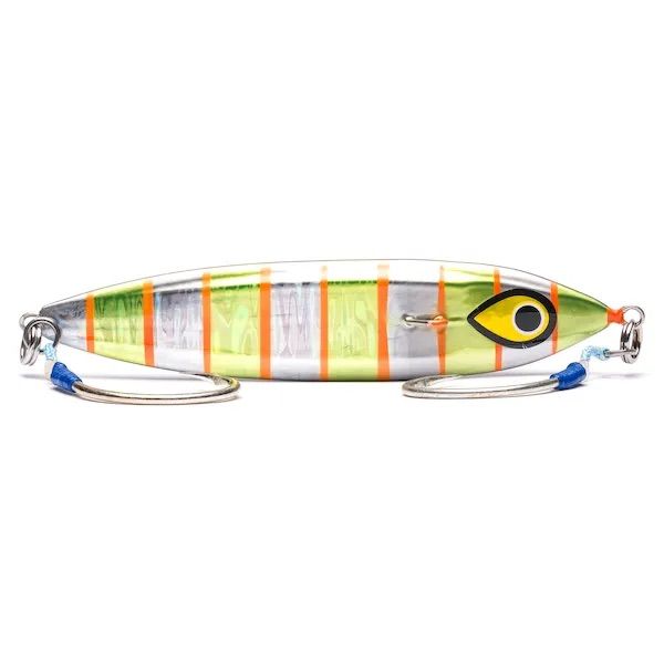 Mustad Wingman Slow Fall Vertical Jig - 100g - Gold/Orange/Silver