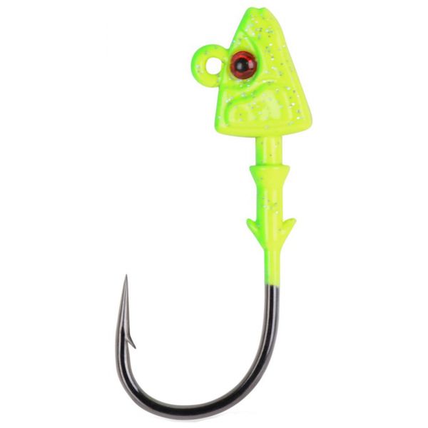 Mustad SD824 Elite Shad/Darter Jig Head Lure 1/2oz Chartreuse