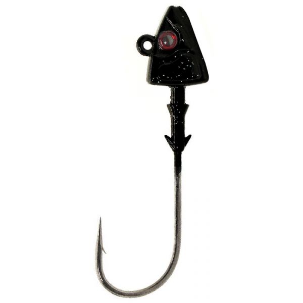 Mustad SD840 Elite Shad/Darter Jig Head Lure 1/2oz Black