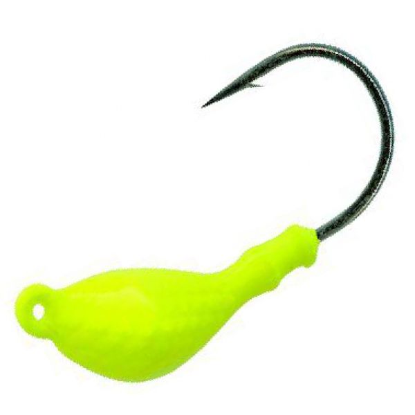 Mustad SH824 Shrimp Jig Head Lure 1/2oz Chartreuse