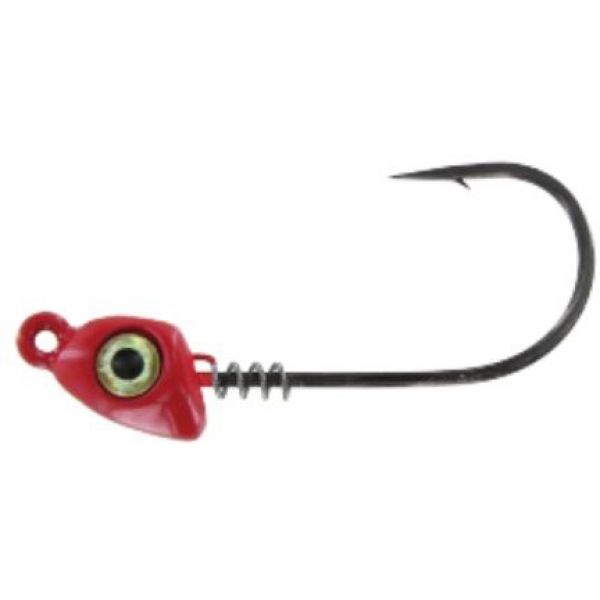 Mustad Impact Spring Jig Head - 1/16oz - Red