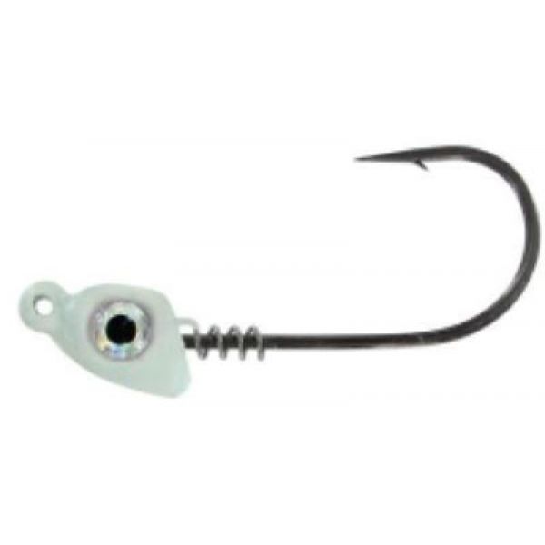 Mustad Impact Spring Jig Head - 3/16oz - White