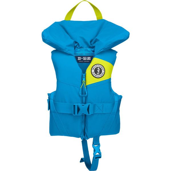 Mustang Lil Legend Child PFD Vest - Azure Blue