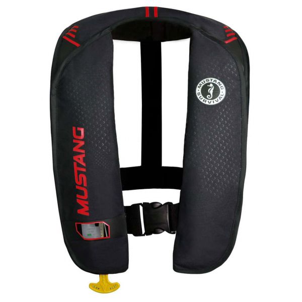 Mustang MD2014 MIT 100 Inflatable Manual PFD Black/Red