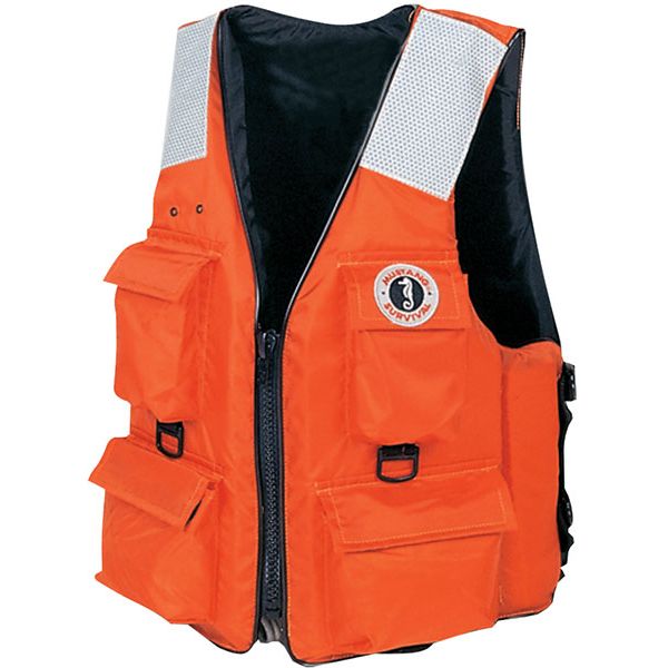 Mustang MV3128 T2 4-Pocket Flotation Vest w/ SOLAS Tape - 2XL