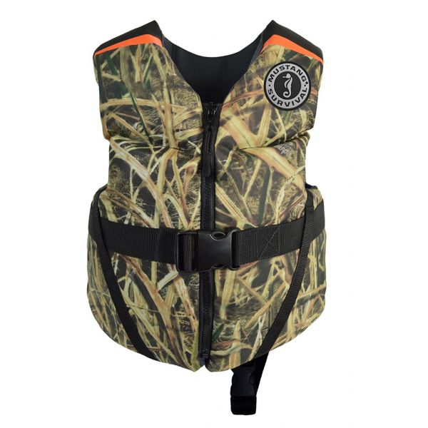 Mustang REV Child PFD Vest - Mossy Oak