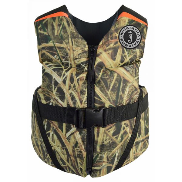 Mustang REV Youth PFD Vest - Mossy Oak