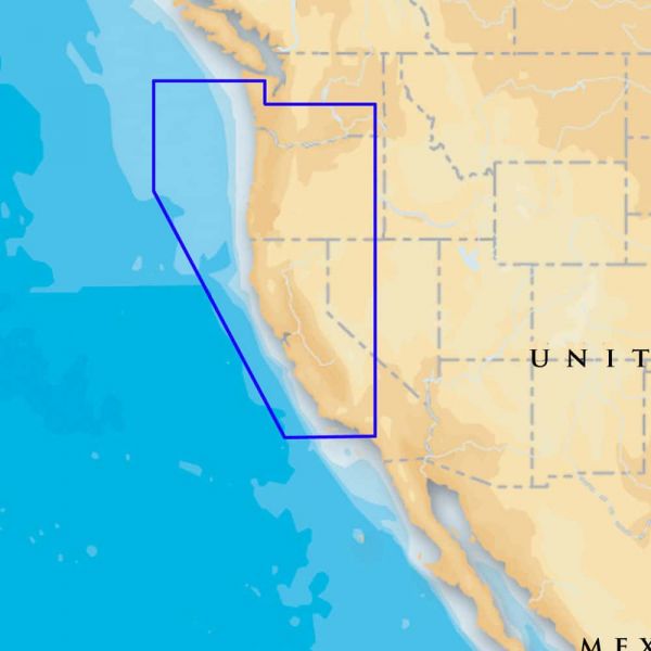 Navionics MSD/643P+ Platinum+ - Oregon & California - microSD/SD