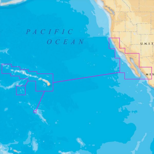 Navionics MSD/644P+ Platinum+ - Hawaii, CA South to Baja - microSD/SD