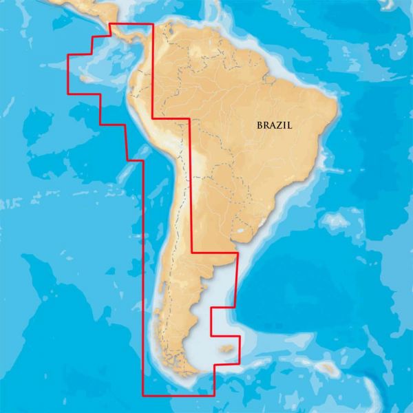 Navionics MSD/910P+ Platinum+ - South America West - microSD/SD