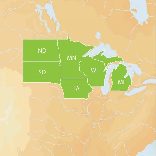 Navionics MSD/HMPT-N6 HotMaps Platinum Lake Maps - North - microSD/SD