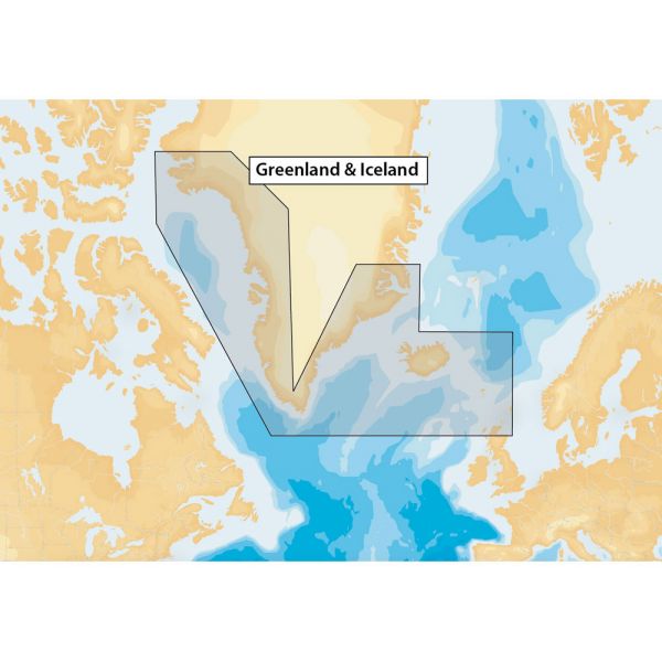 Navionics+ MSD/NAV+20XG/ROW Greenland & Iceland - microSD