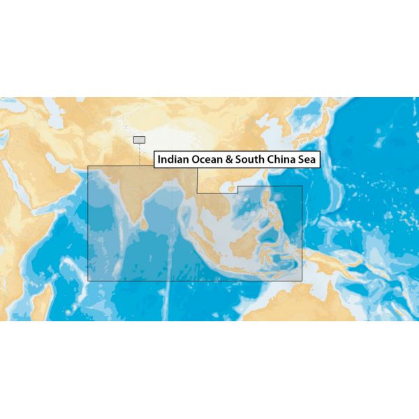 Navionics+ MSD/NAV+31XG/ROW Indian Ocean & South China Sea - microSD