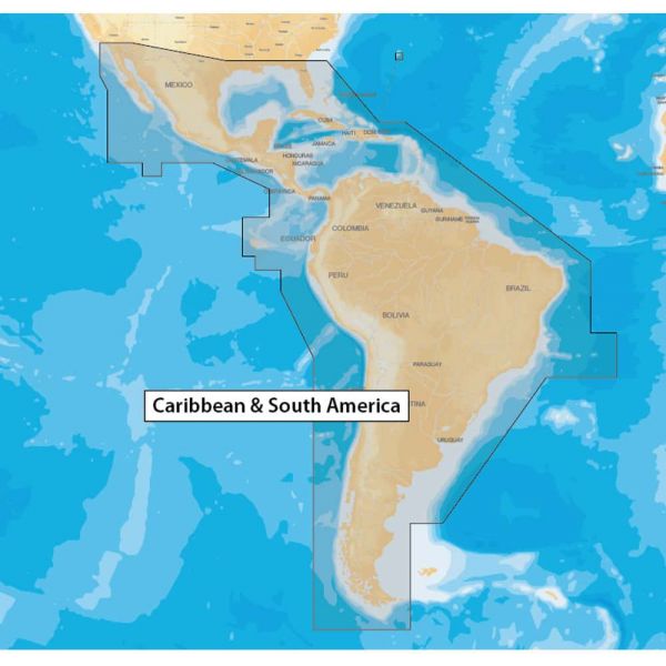 Navionics MSD/NAV+3XG Caribbean & South America - microSD