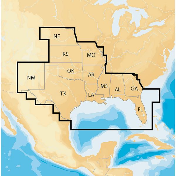 Navionics+ MSD/NAV+SO Regions South Preloaded - microSD