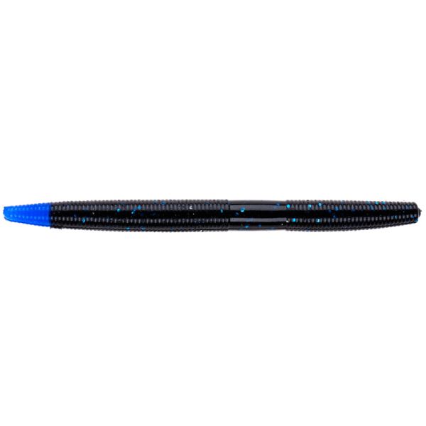 NetBait BaitFuel Ion Worm - 5in - Black Blue Tip