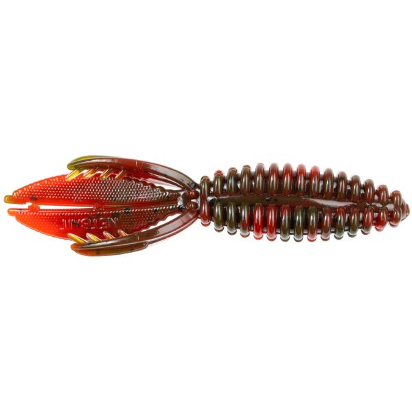 NetBait BaitFuel B Bug - 4.3in - Green Pumpkin TX Red Swirl