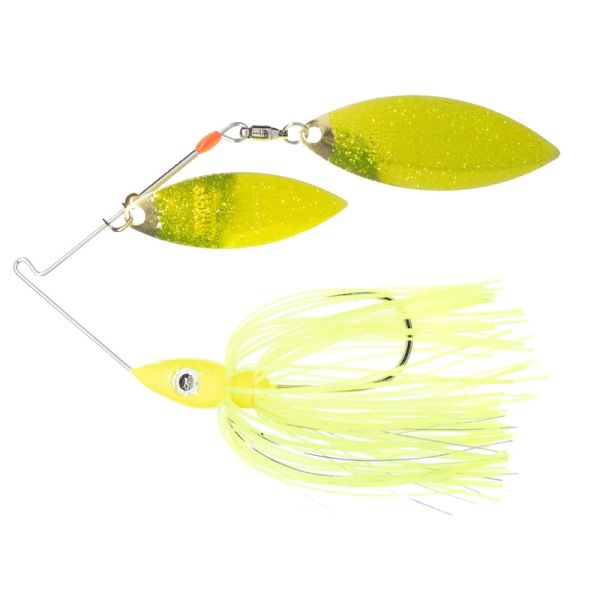 Nichols Pulsator Metal Flake DW Spinnerbait 1/2oz - Transparent Chart