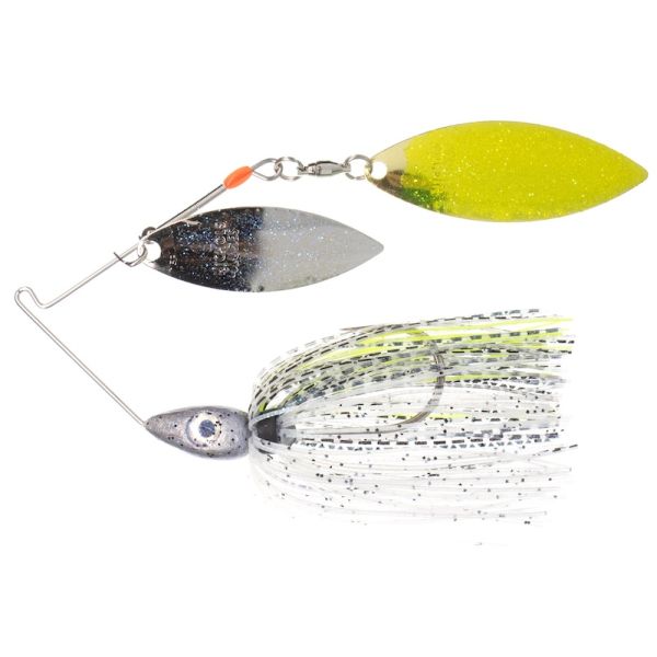 Nichols Pulsator Metal Flake DW Spinnerbait - 3/8oz - Bombshell Shad