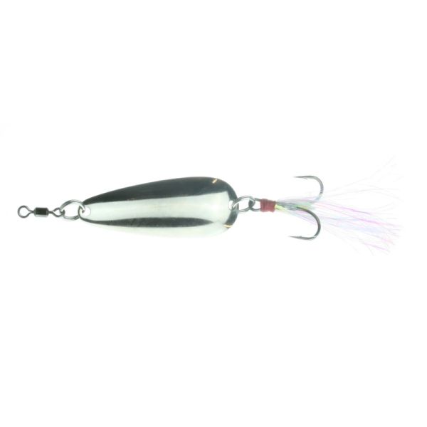 Nichols Lures Mojo Flutter Spoon - 1/2oz - Silver Chrome