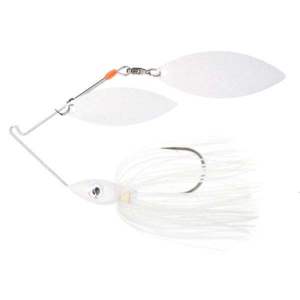 Nichols Pulsator Metal Flake DW Spinnerbait - 1/2oz - Blue Shad White