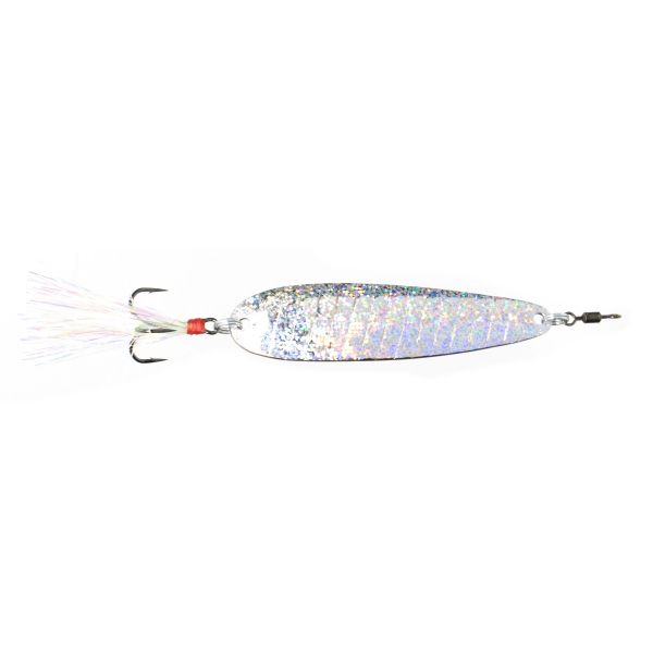 Nichols Lures Lake Fork Flutter Spoon - 4in - Silver Scale